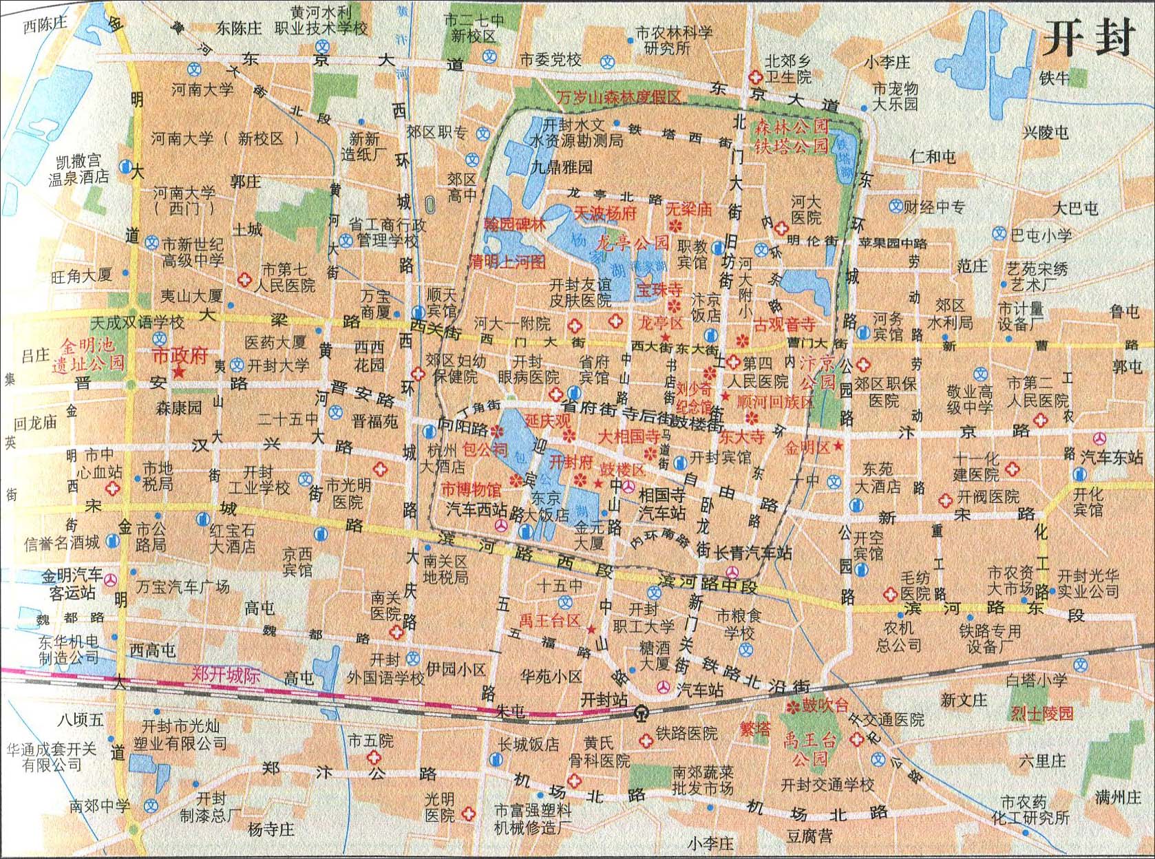 开封市区最新地图，科技重塑古都，领略新风采