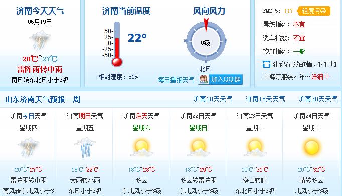 济南最新天气预报实时更新🌦️