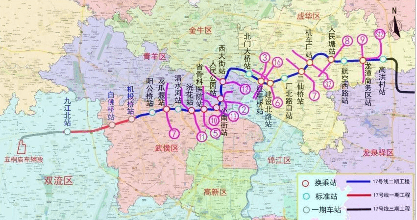 成都地铁17号线最新线路图揭秘，城市新脉动与小巷风情的交融之旅