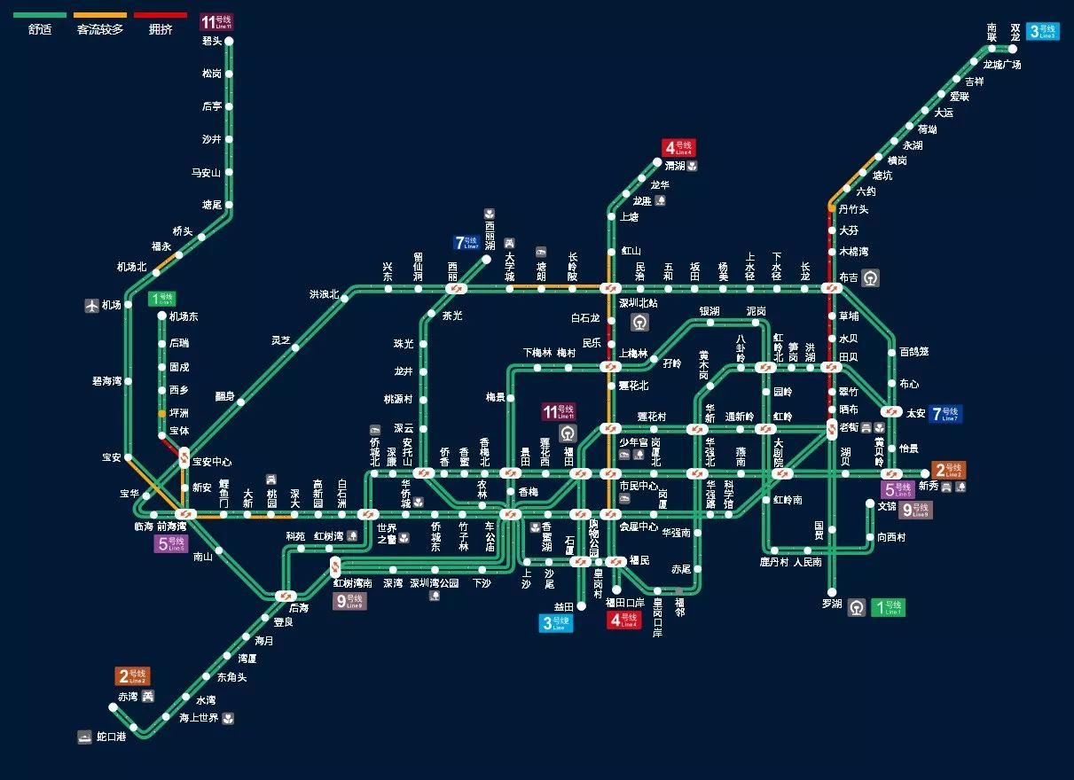 深圳地铁线路图最新更新概况