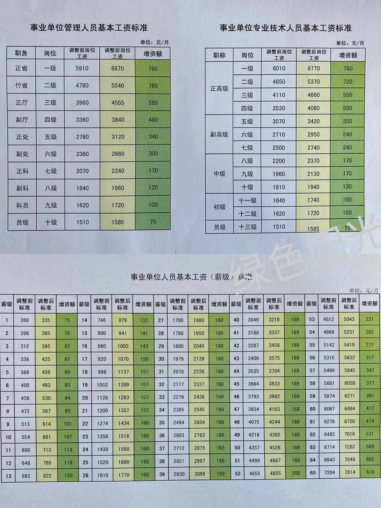 最新公务员工资标准表详解及标准概览